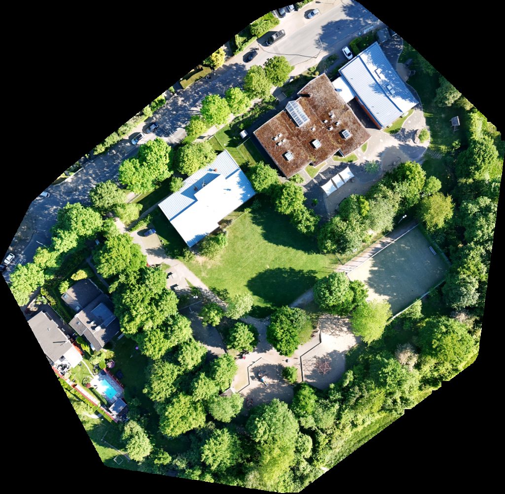 Drone map of OT Höhe Spielplatz in Vohwinkel Aerial drone map in Wuppertal, Nrw, DE