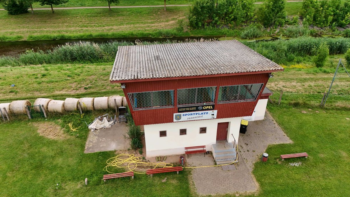 Thumbnail preview for 3D Drone Model of Sportplatz Fasanerie Kgv E V in Sondershausen, Th, Germany