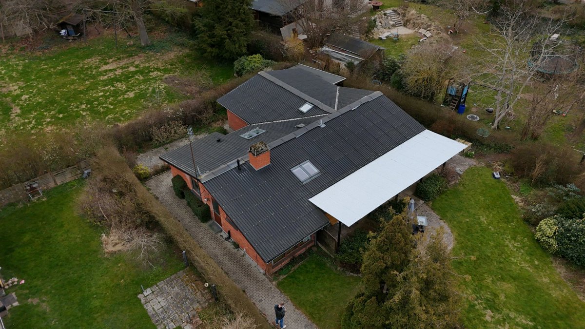 Drone 3d model of Baunevang Vestervang in baunevang vestervang Aerial drone 3d model in Birkerød, Region, DK