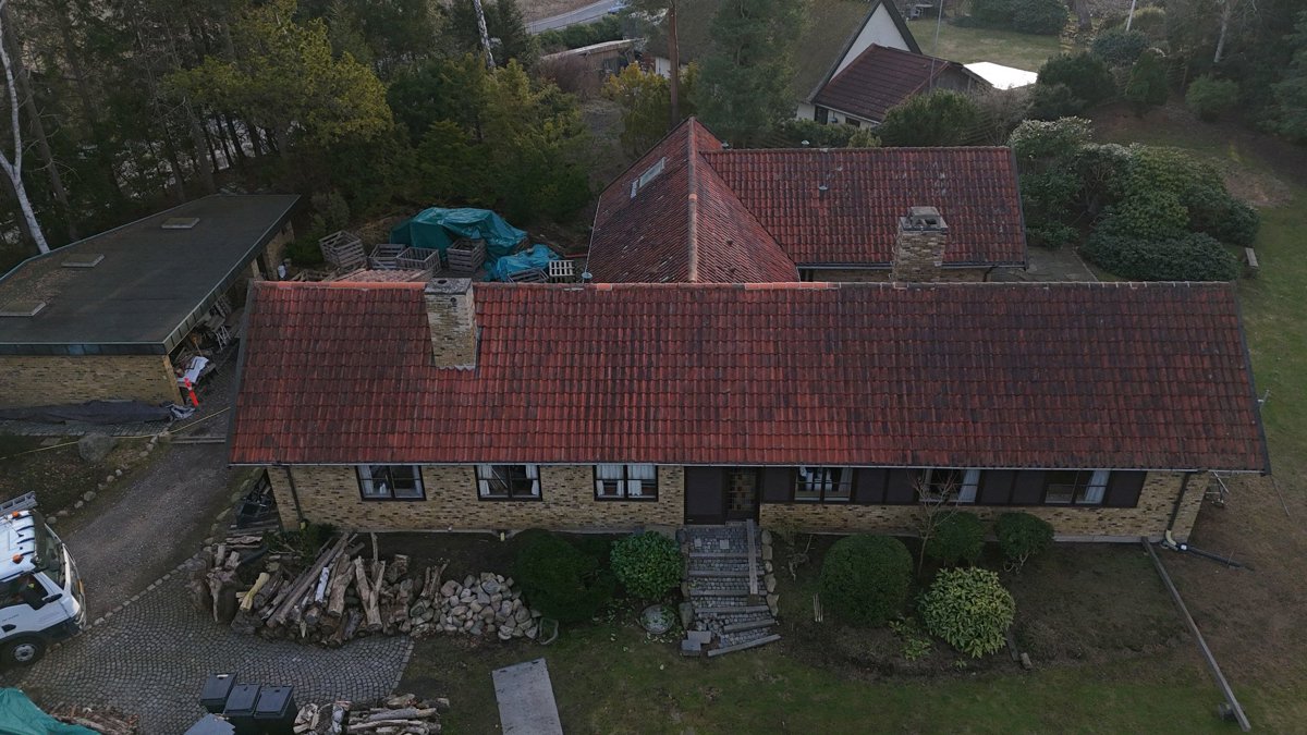 Drone 3d model of Kongevejens Planteskole Landscaping and Rudersdal Tree Felling in birkerød kongevej Aerial drone 3d model in Birkerød, Region, DK