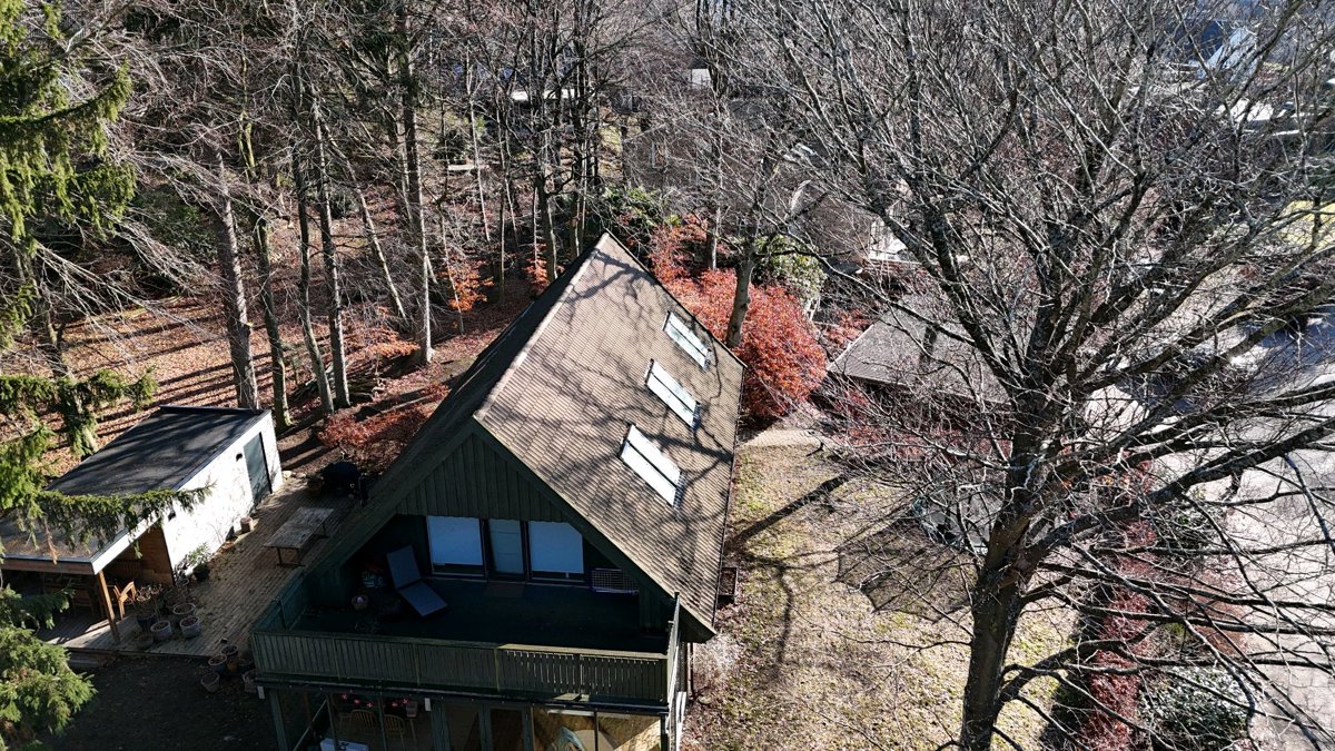 Drone 3d model of Kulturnat Pbh Consulting ApS in gribskovvænget gadeledsvej Aerial drone 3d model in Hillerød, Region, DK