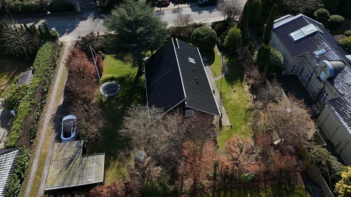 Drone 3d model of Prins Frederiks Allé Søllerødvej Ellenhard Copenhagen in prins frederiks Aerial drone 3d model in Holte, Region, DK