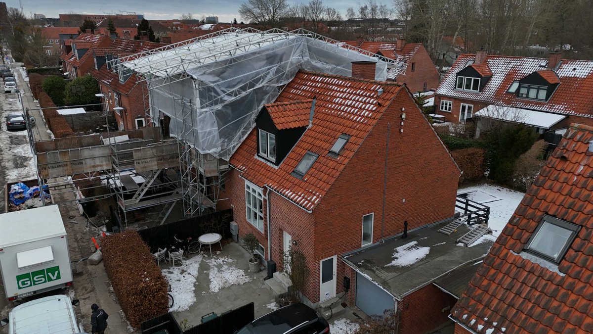 Drone 3d model of Psykolog Liselotte Grünbaum Jensen Else Borch Aerial drone 3d model in København, Region, DK