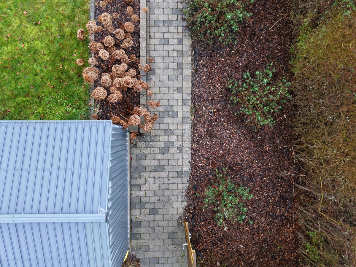 Drone 3d model of Parcelforeningen Godthaab 1952 Dansk Katteregister Aerial drone 3d model in Skovlunde, Region, DK