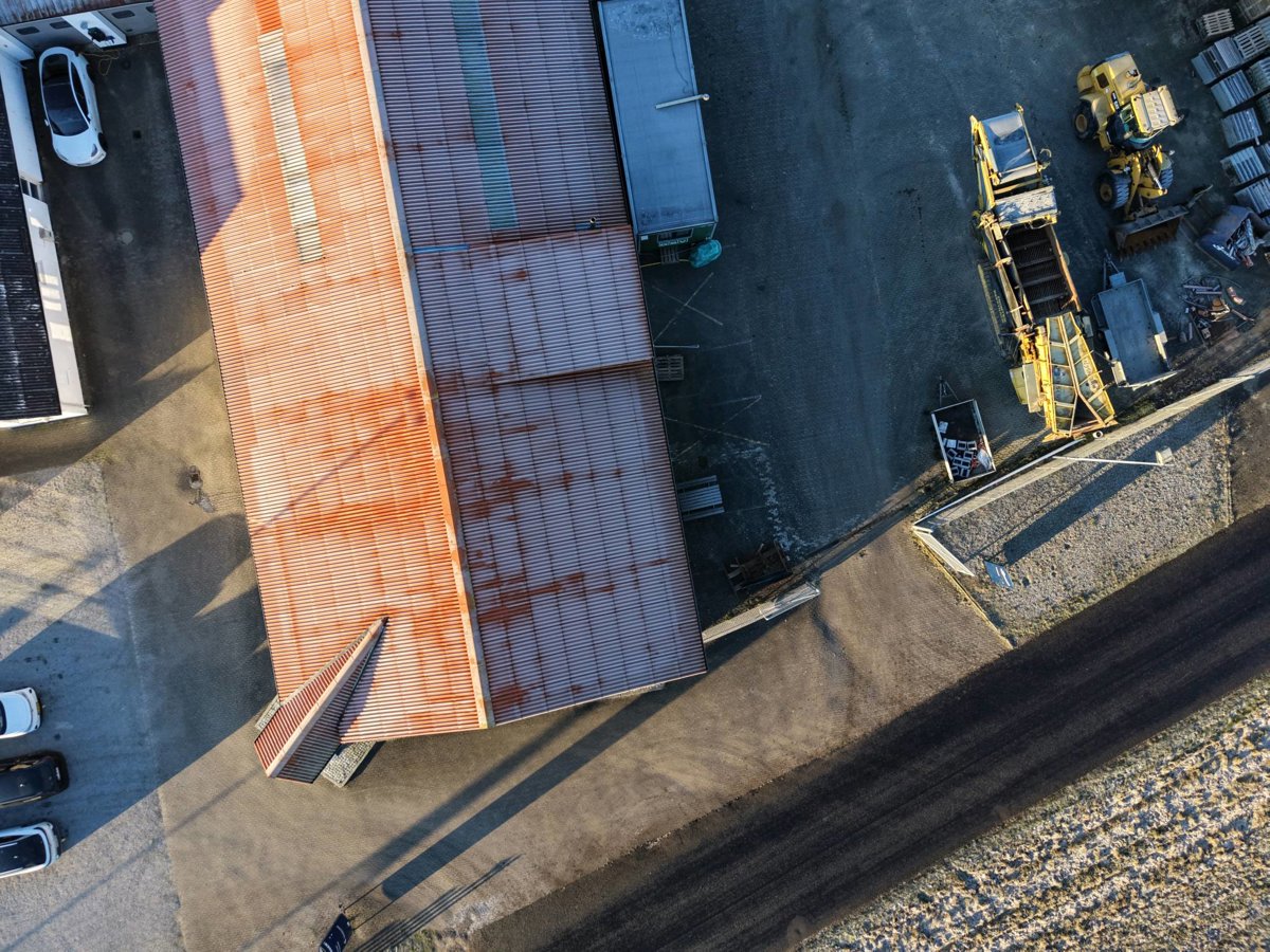 Drone 3d model of Kolbeck Vikar ApS Nedrivningsaktieselskabet J Jensen A S in energy aps Aerial drone 3d model in Tjele, Region, DK