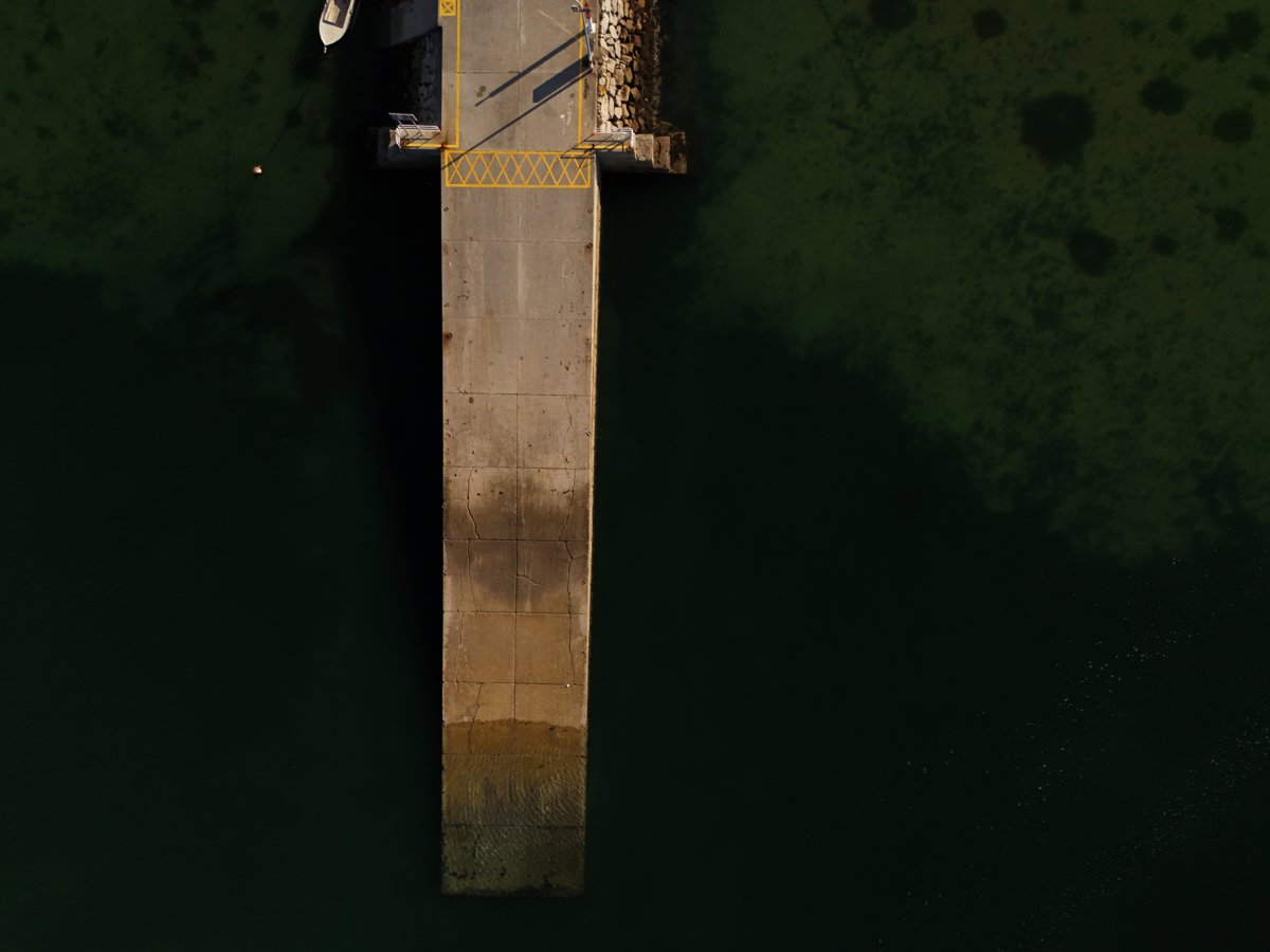 Drone 3d model of Rampa Muelle Aerial drone 3d model in Vilanova de Arousa, Region, ES