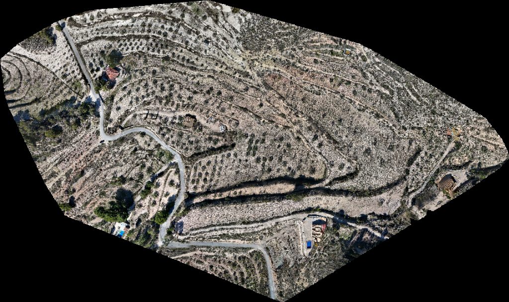 Drone map of Castell de Tibi La revolta Mauro in de tibi Aerial drone map in Alicante, Vc, ES