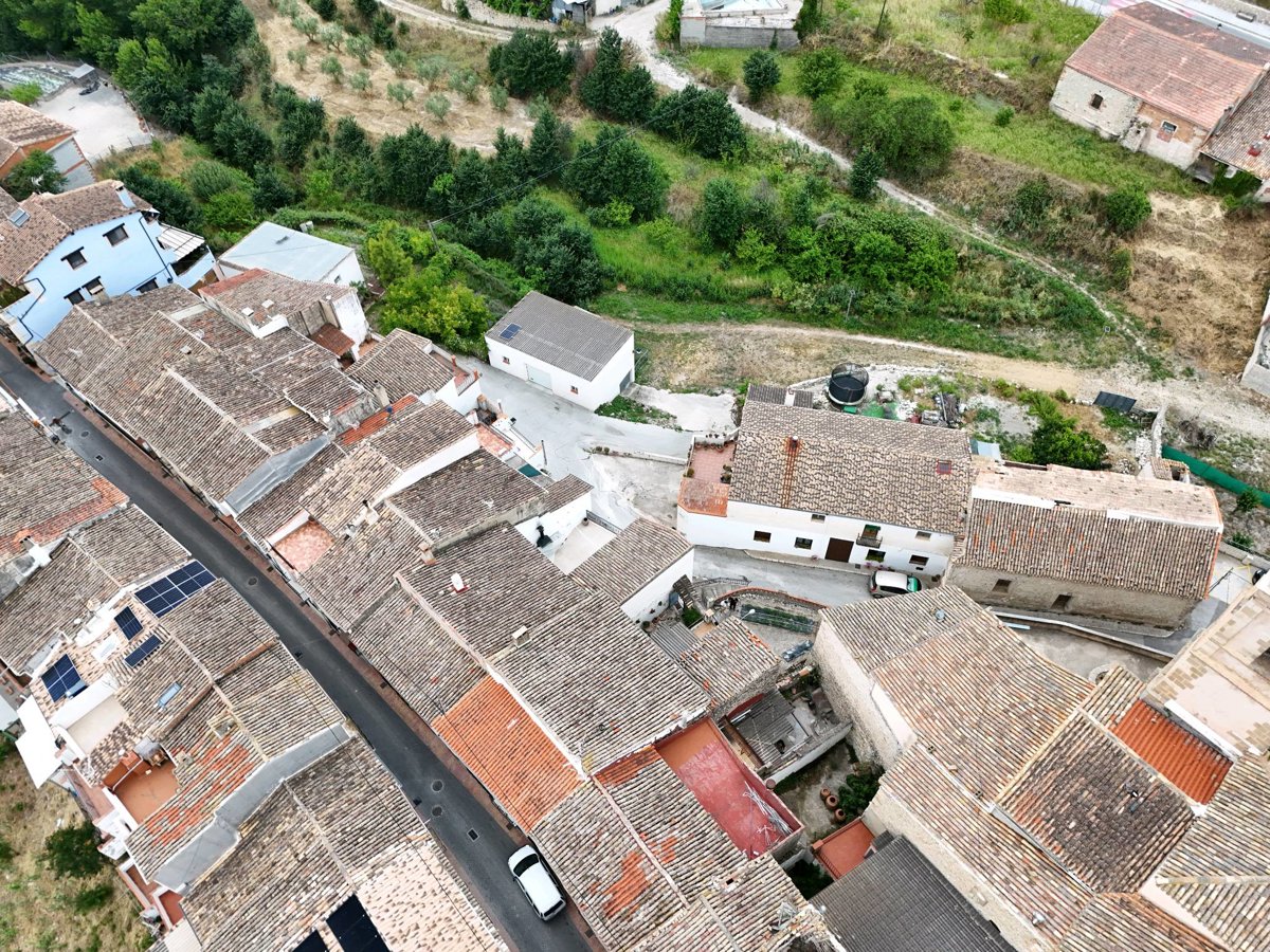 Drone 3d model of Parroquia católica Nuestra Señora de La Asunción Ajuntament in de gorga Aerial drone 3d model in Gorga, Vc, ES