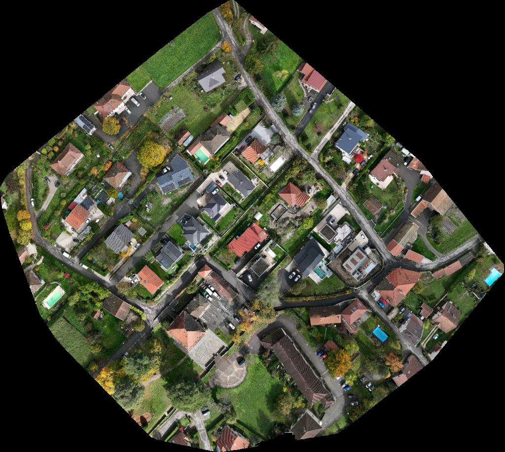 Drone map of N T A Séverine SEU in water tap Aerial drone map in Biviers, Auvergne Rhone Alpes, FR