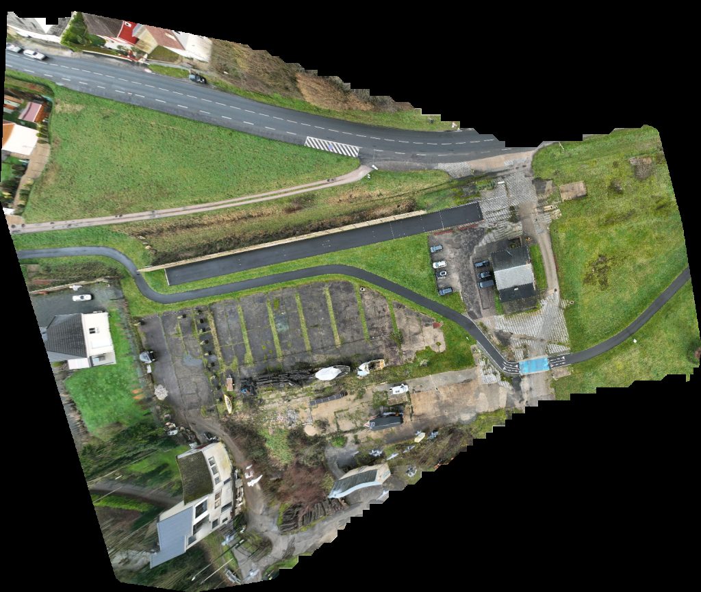 Drone map of SMBV Valmont Ganzeville Conduite in au fil de Aerial drone map in Colleville, Normandy, FR