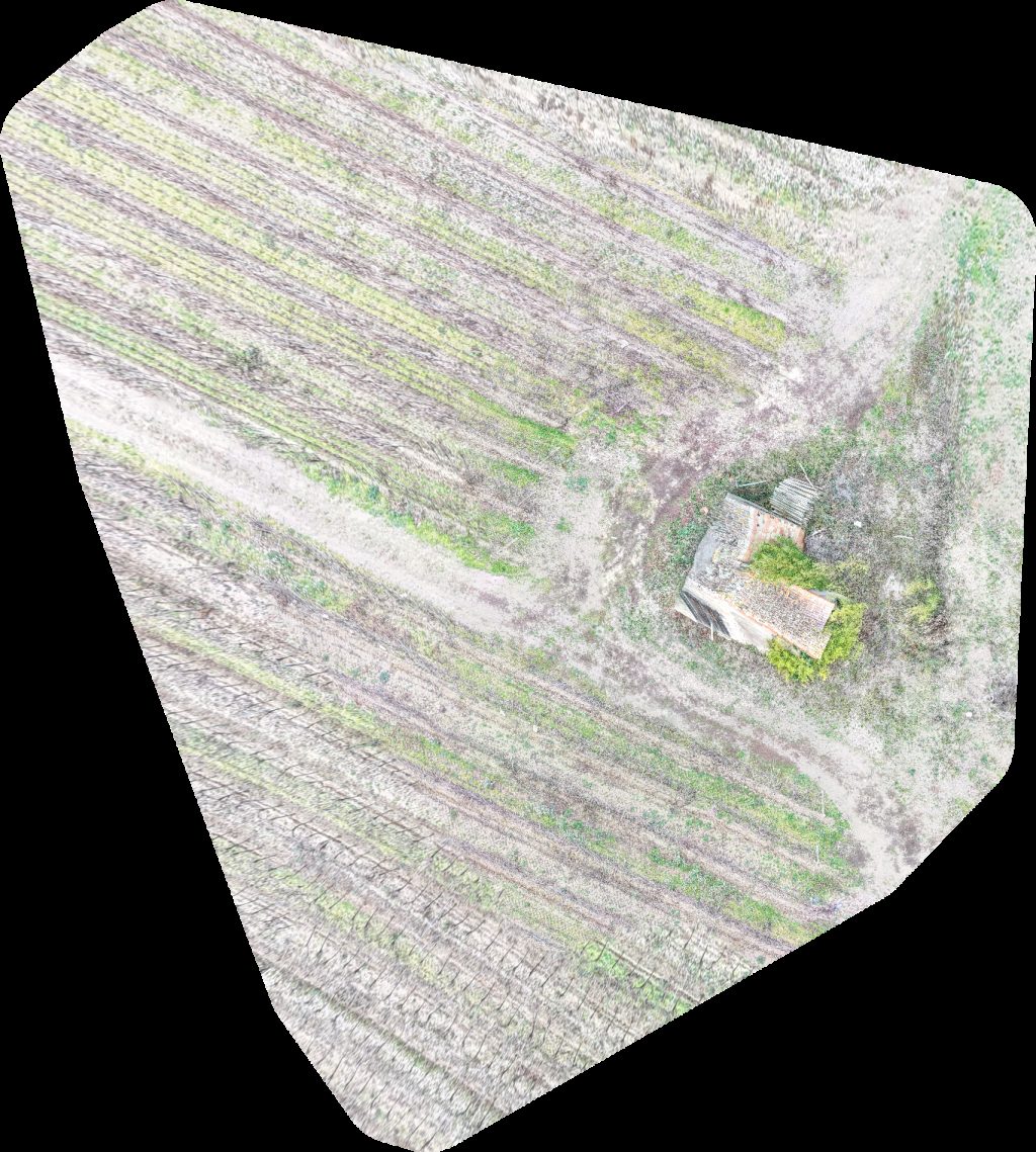 Drone map of Pont de la route Pigaillou Les Deux Moulins in pont du chemin Aerial drone map in Brugairolles, Occitanie, FR