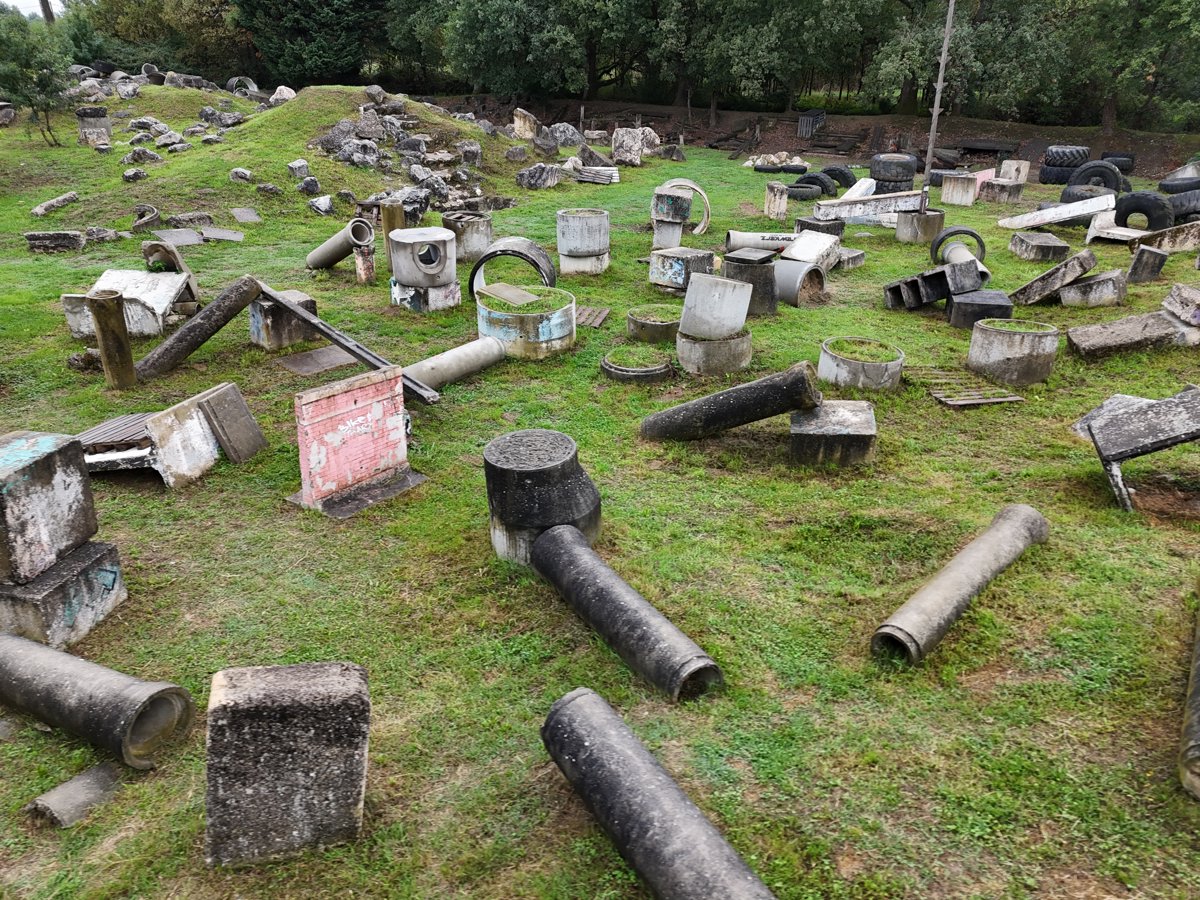 Drone 3d model of Vélo Trial L En Vie d Être in rond point Aerial drone 3d model in Labège, Occitanie, FR