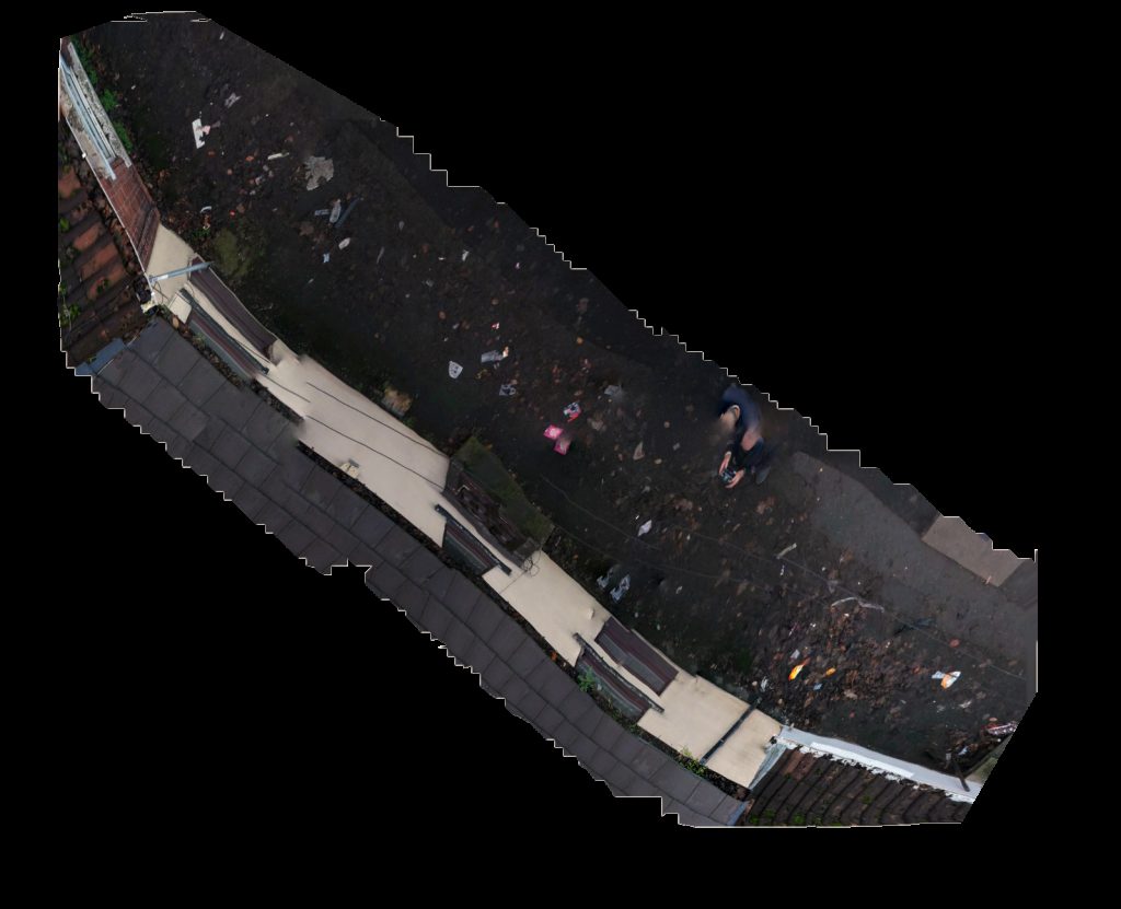 Drone map of The Terminus Micropub Castle Hill Dog Grooming in motor company Aerial drone map in Conisbrough, England, GB