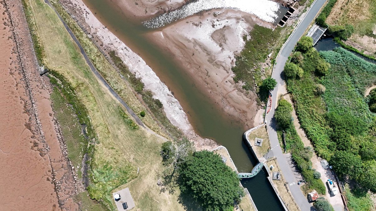 Thumbnail preview for 3D Drone Model of Turf Lock The in Devon, England, United Kingdom