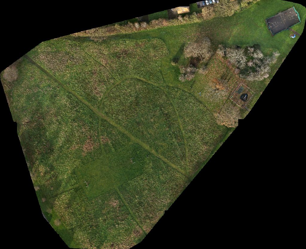 Drone map of Grace gardens DugganisDigital in purbrook way Aerial drone map in Hampshire, England, GB