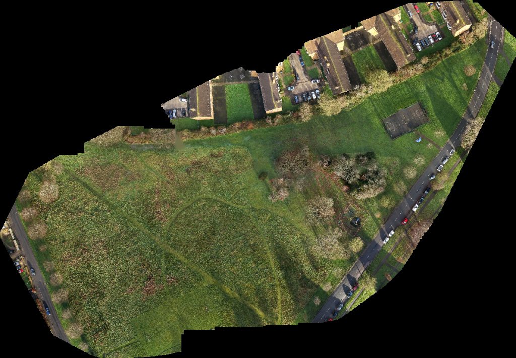 Drone map of Grace gardens DugganisDigital in purbrook way Aerial drone map in Hampshire, England, GB