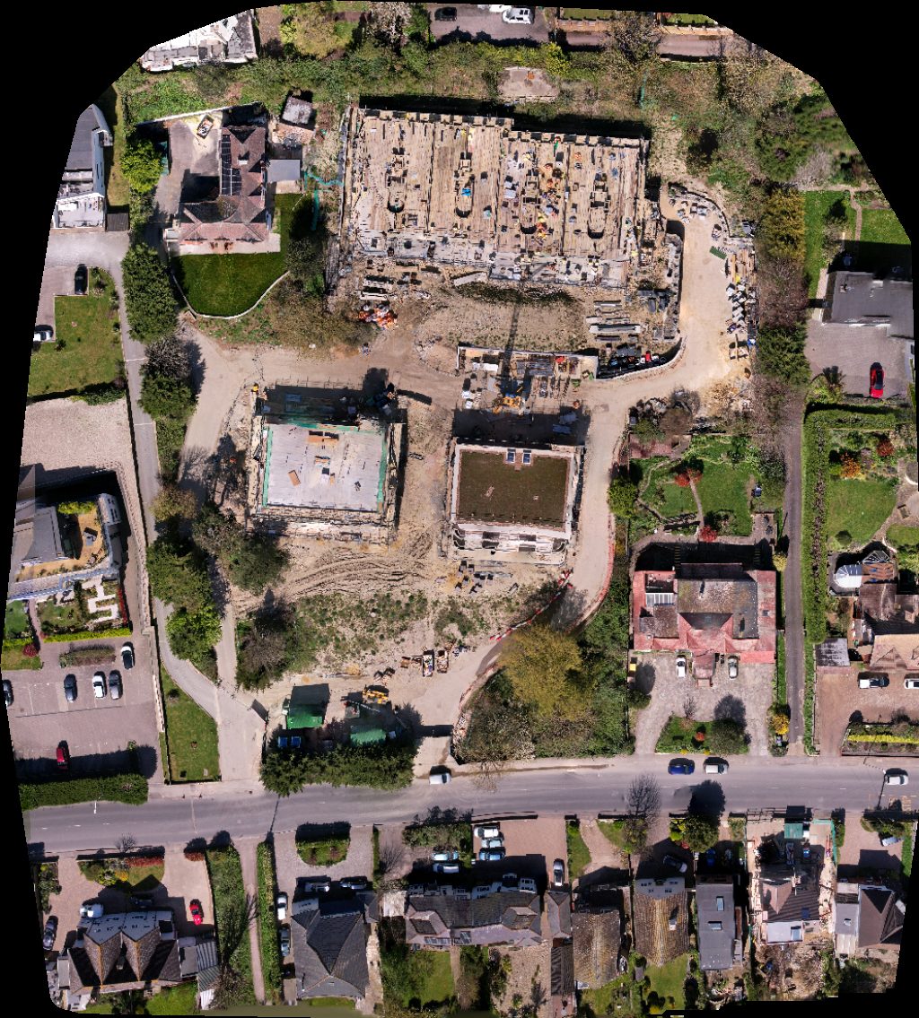 Drone map of Liberate Cosmetic Surgery Highfield Private Rest Home in seabrook house Aerial drone map in Kent, England, GB