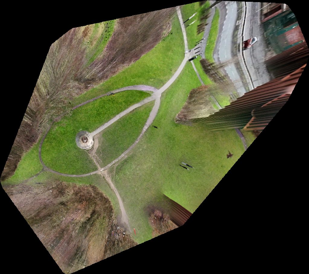 Drone map of Angel of the North Bike Parking in angel of the Aerial drone map in Low Eighton, England, GB