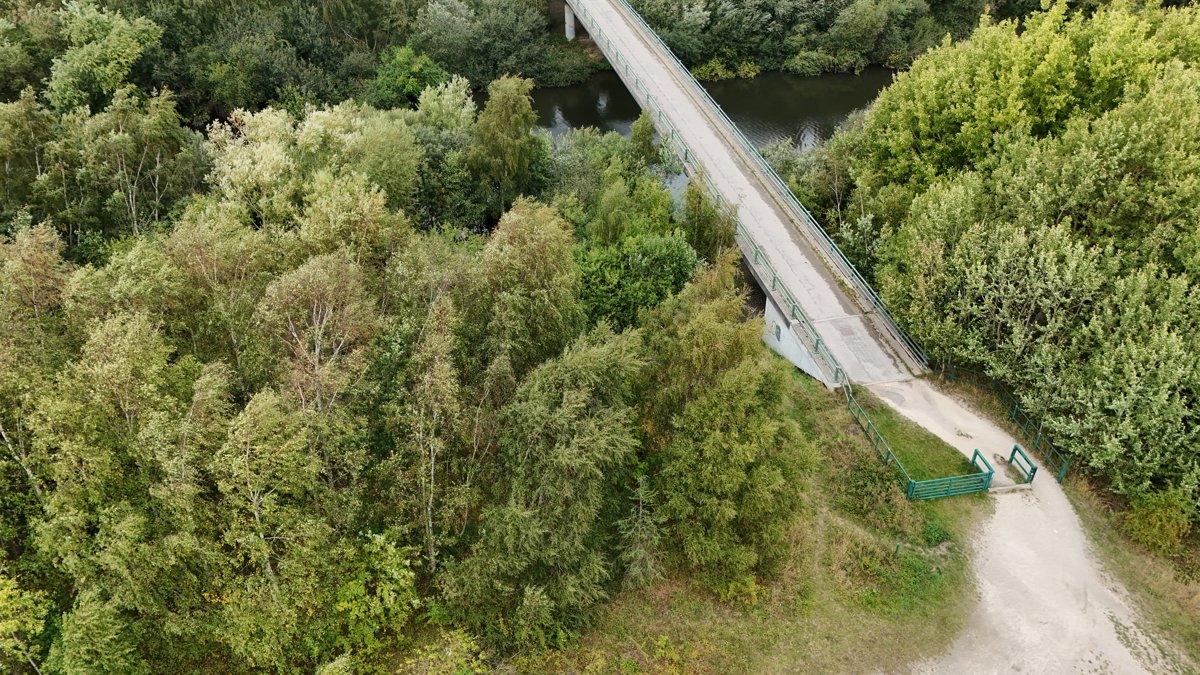 Drone 3d model of Hardy Bridge Yewbarrow Blinds in main street st Aerial drone 3d model in Methley, England, GB