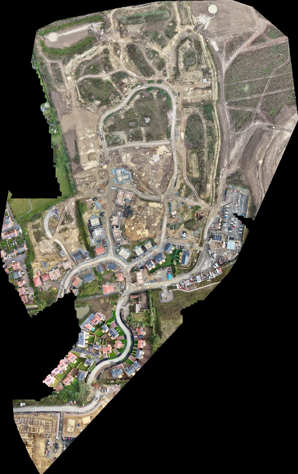 Drone map of Hedges Stumps Tree Surgery Services The Gutter Clean Company Aerial drone map in Norfolk, England, GB