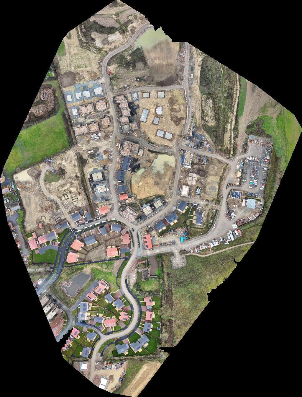 Drone map of The Gutter Clean Company Blyth Valley Landscaping Ltd Aerial drone map in Norfolk, England, GB