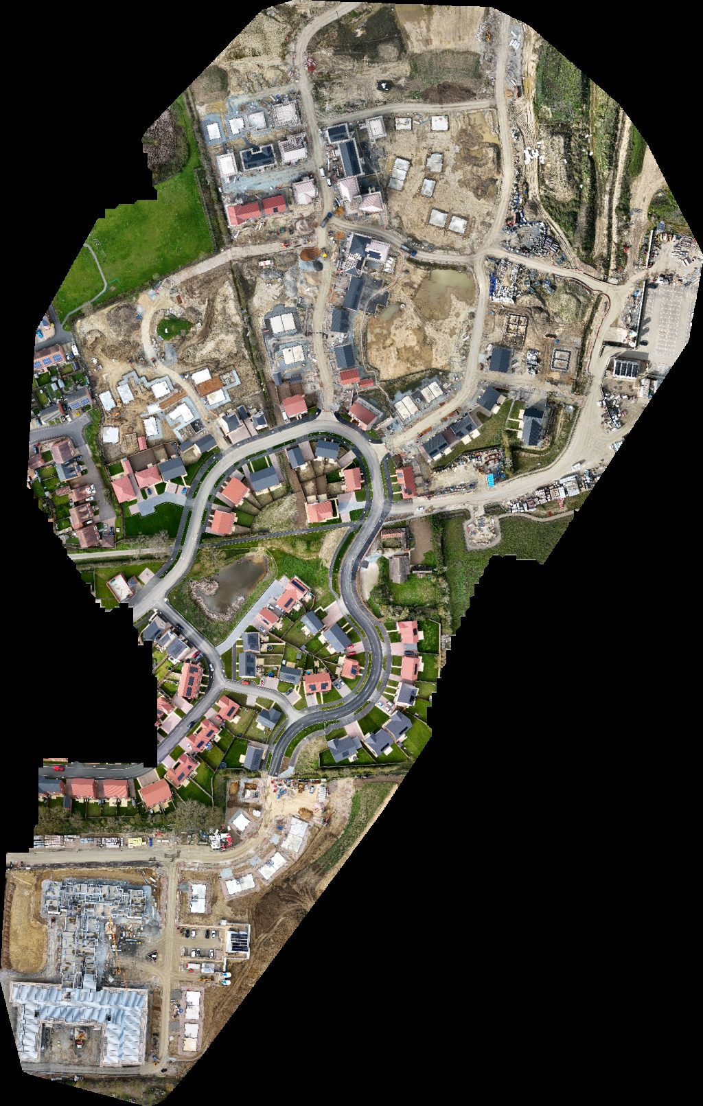 Drone map of The Gutter Clean Company Blyth Valley Landscaping Ltd Aerial drone map in Norfolk, England, GB
