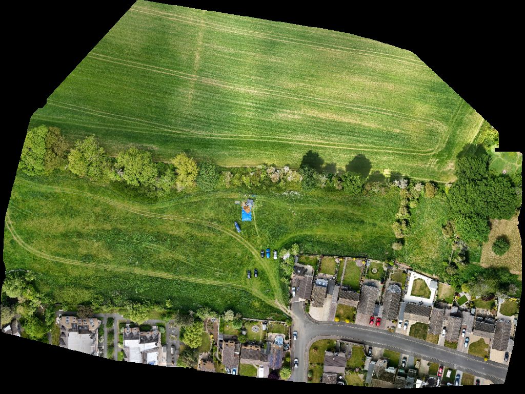 Drone map of OSJCT Moorside Place Tony Bennell Entertainment Agency in the kings arms Aerial drone map in Oxfordshire, England, GB