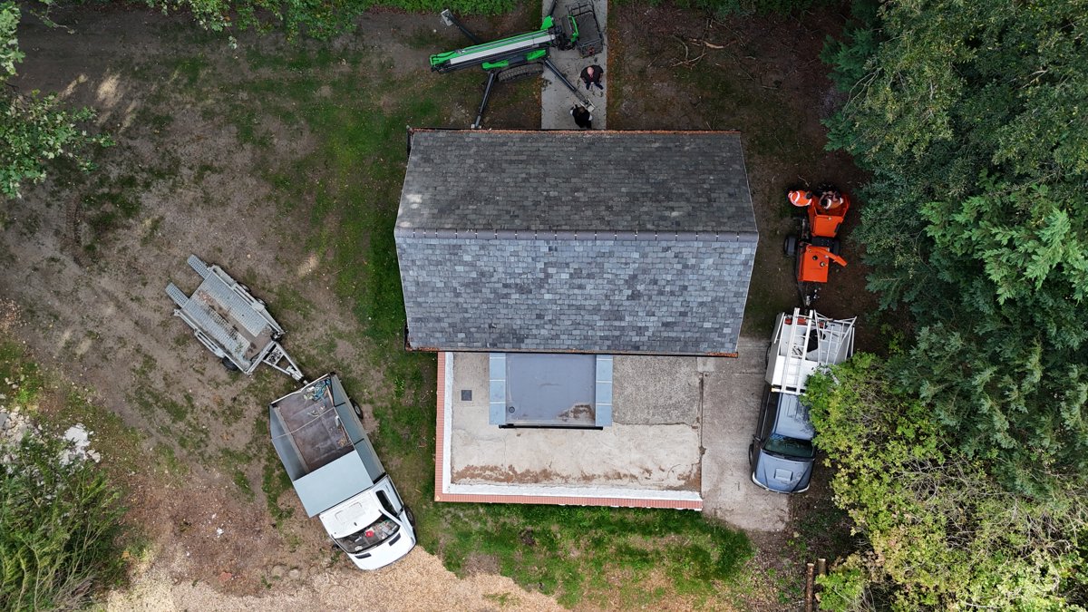 Drone 3d model of Doxford Park Palm Trees Friends of in Meadow Nurseries Aerial drone 3d model in Silksworth Gardens, England, GB