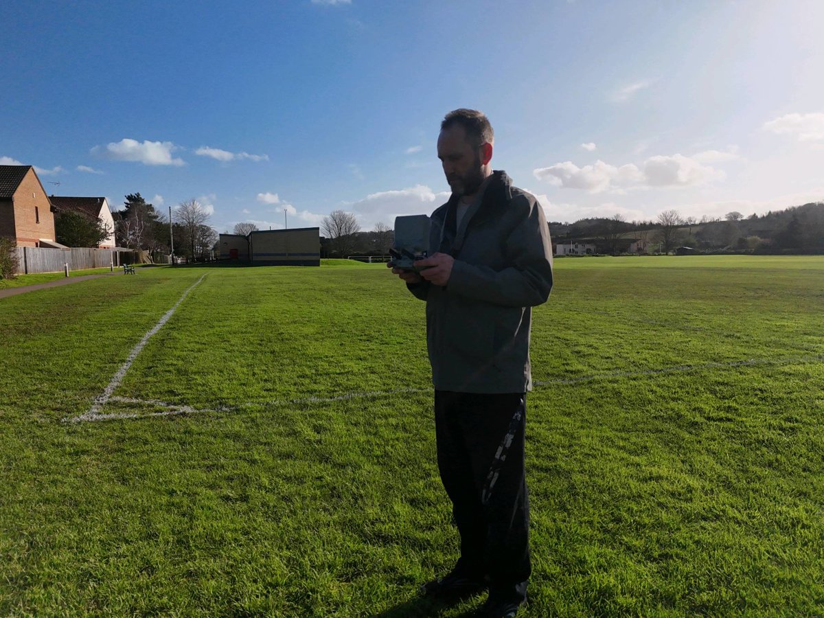 Drone 3d model of St Paul s Church Cemetery in primary school Aerial drone 3d model in Starcross, England, GB