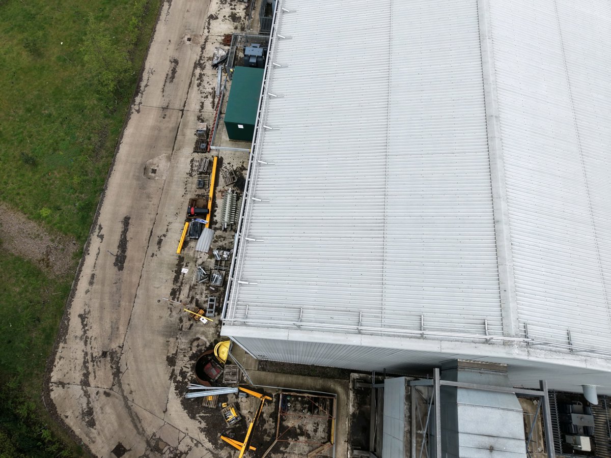 Drone 3d model of EMR Oldbury Gower branch canal junction Aerial drone 3d model in West Midlands, England, GB