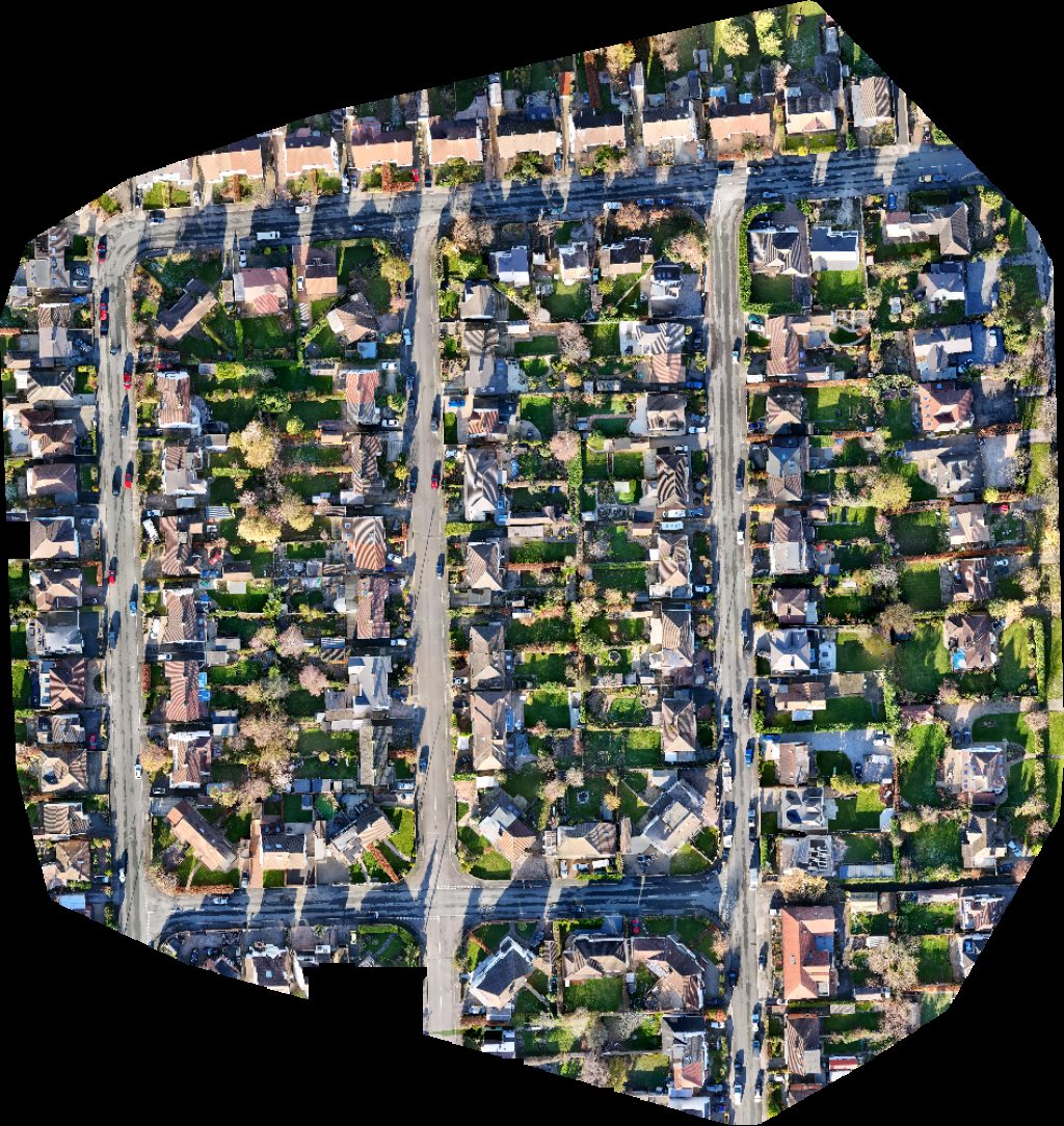 Drone map of Image Set Original Rewire specialist in Adel Aerial drone map in West Yorkshire, England, GB