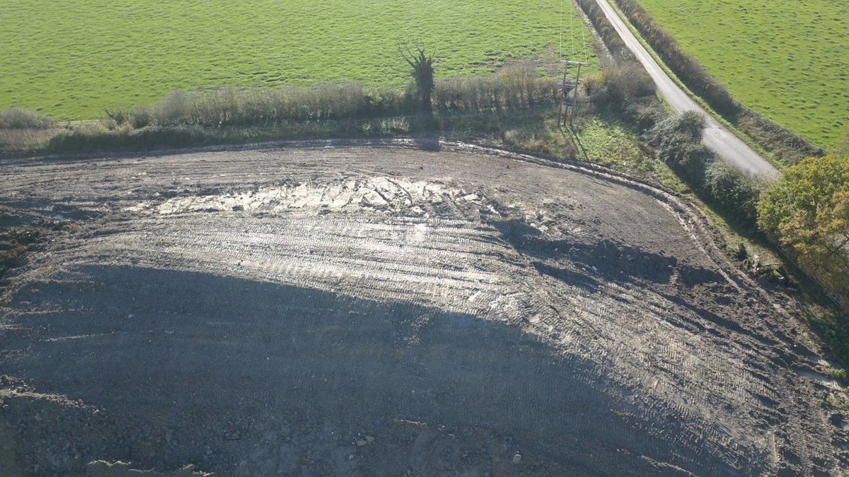 Drone 3d model of Indurent Park Chippenham Feedstock Supplies Ltd in chippenham pit stop Aerial drone 3d model in Wiltshire, England, GB