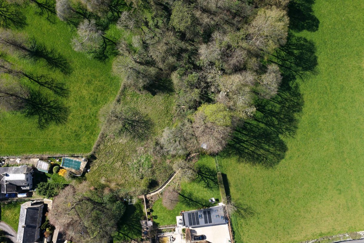 Drone 3d model of Matthew Clay Architects Cross Keys in Spiders Barn Aerial drone 3d model in Wiltshire, England, GB