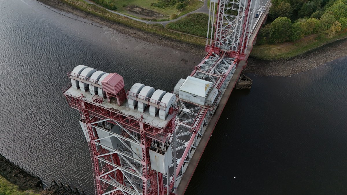Drone 3d model of Newport Bridge PACS Marine Engineering Ltd in newport bridge Aerial drone 3d model in Stockton-on-Tees, Region, GB