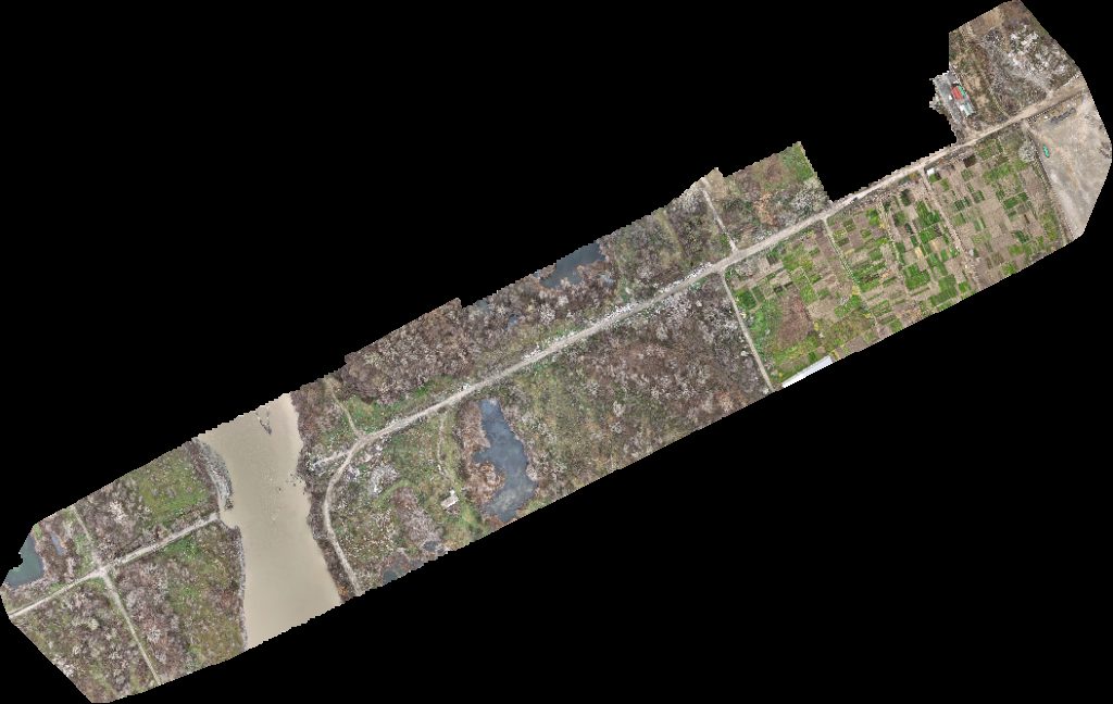 Drone map of სათევზაო ყარაჯალის ტბები Aerial drone map in Rustavi, Kvemo Kartli, GE