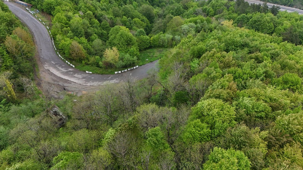 Drone 3d model of ზესტაფონის გვირაბები გადაზიდვა Aerial drone 3d model in გვირსბი, Shida Kartli, GE