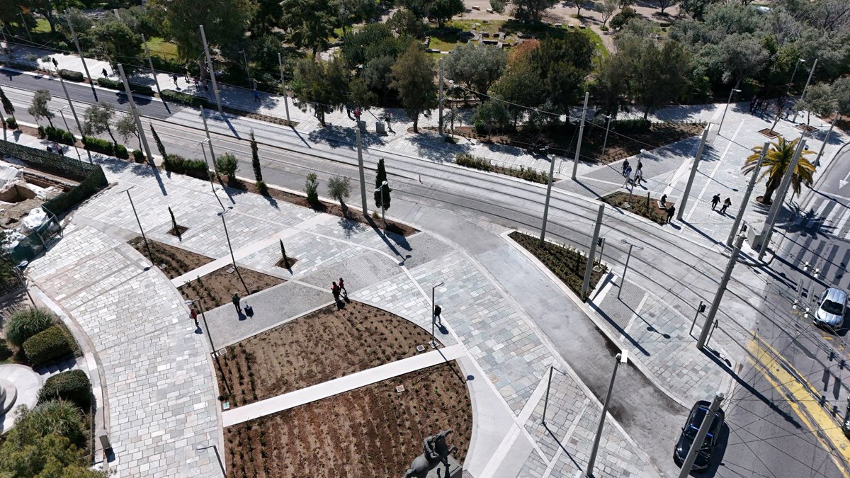 Drone 3d model of Statue of Alexander the Great Lord Byron in s a Aerial drone 3d model in Athina, Region, GR
