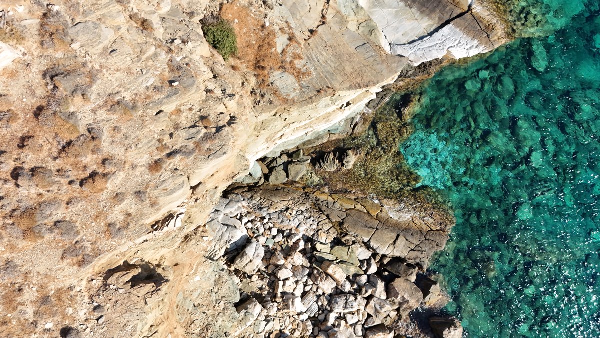 Drone 3d model of NŌS The Restaurant Fassolou Studios in faros sea view Aerial drone 3d model in Faros, Region, GR