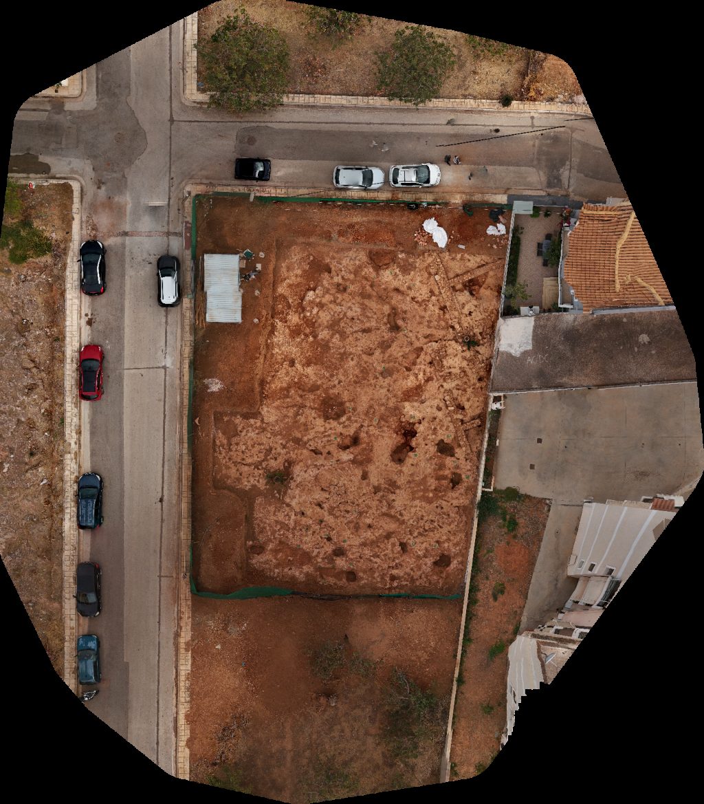 Drone map of ΛΙΟΣΑΤΟΣ ΑΝΑΚΥΚΛΩΣΗ PLAYHOUSE ATHENS Aerial drone map in Koropi, Region, GR