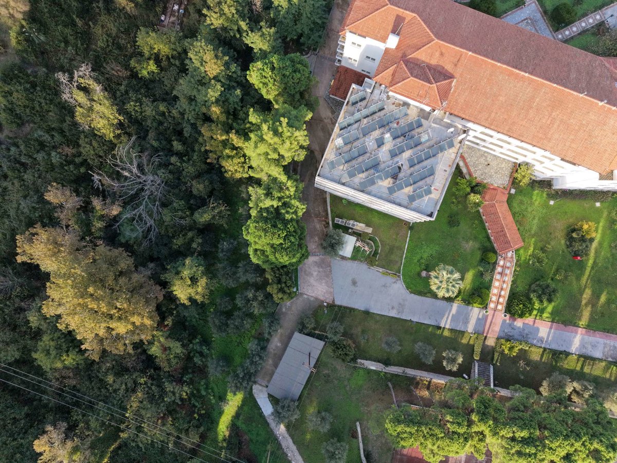 Drone 3d model of Alexander the Great Beach Hotel Алекс велики Aerial drone 3d model in Kriopigi, Region, GR