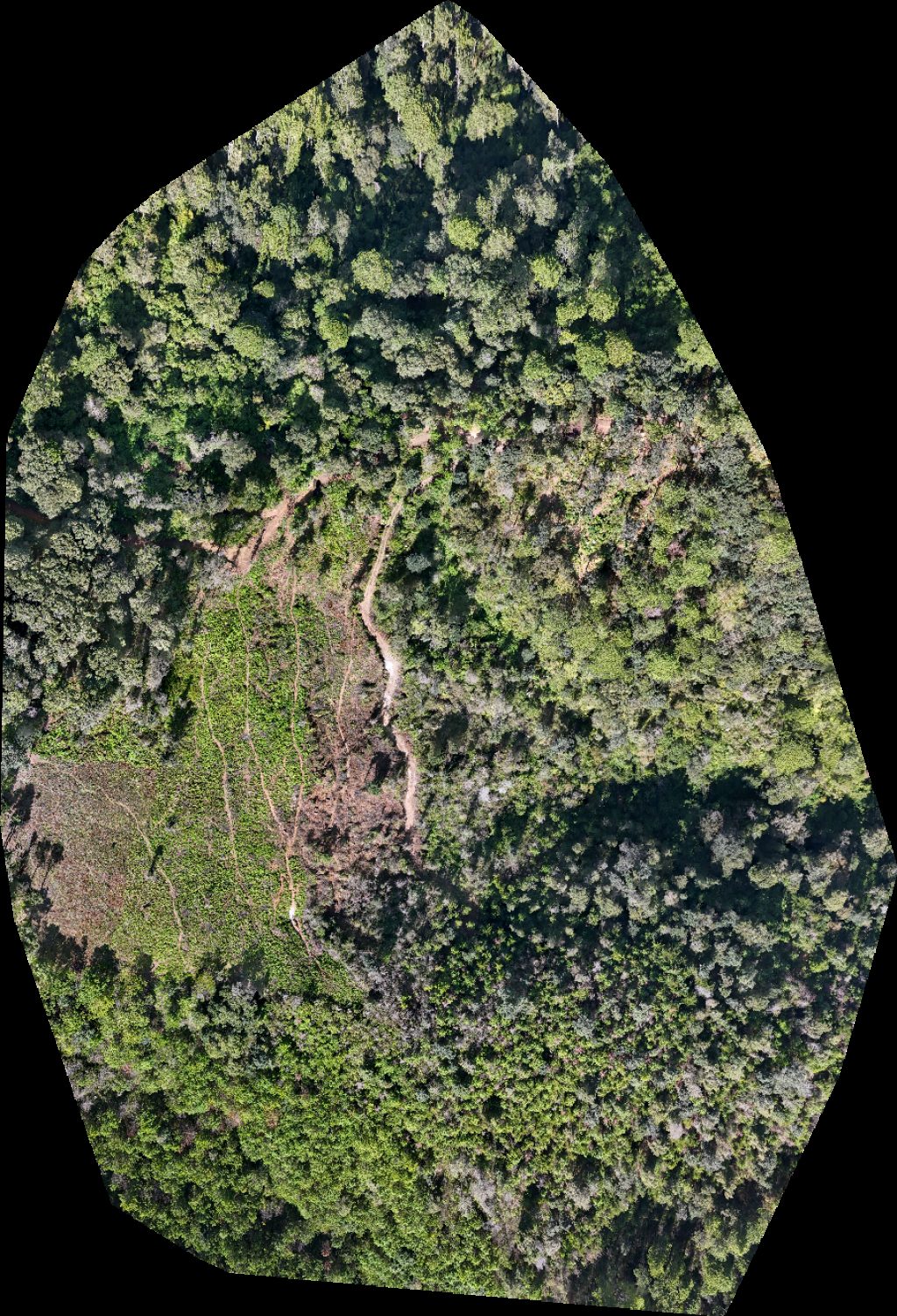 Drone map of Astillero Municipal de Virgen la montaña in iglesia católica Aerial drone map in San José Poaquil, Chimaltenango Department, GT