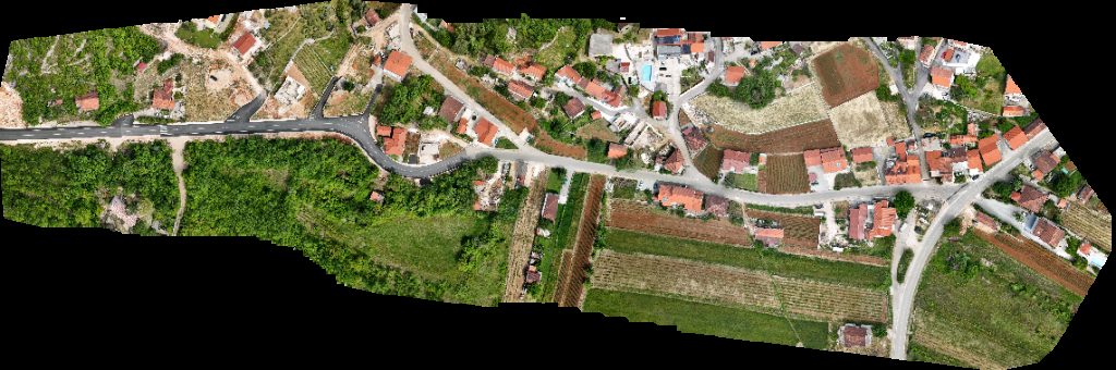 Drone map of Villa Gloria Stylish 5 Bedroom Retreat with Private Pool and Stunning Valley Views in villa rest for Aerial drone map in Zmijavci, Split Dalmatia County, HR