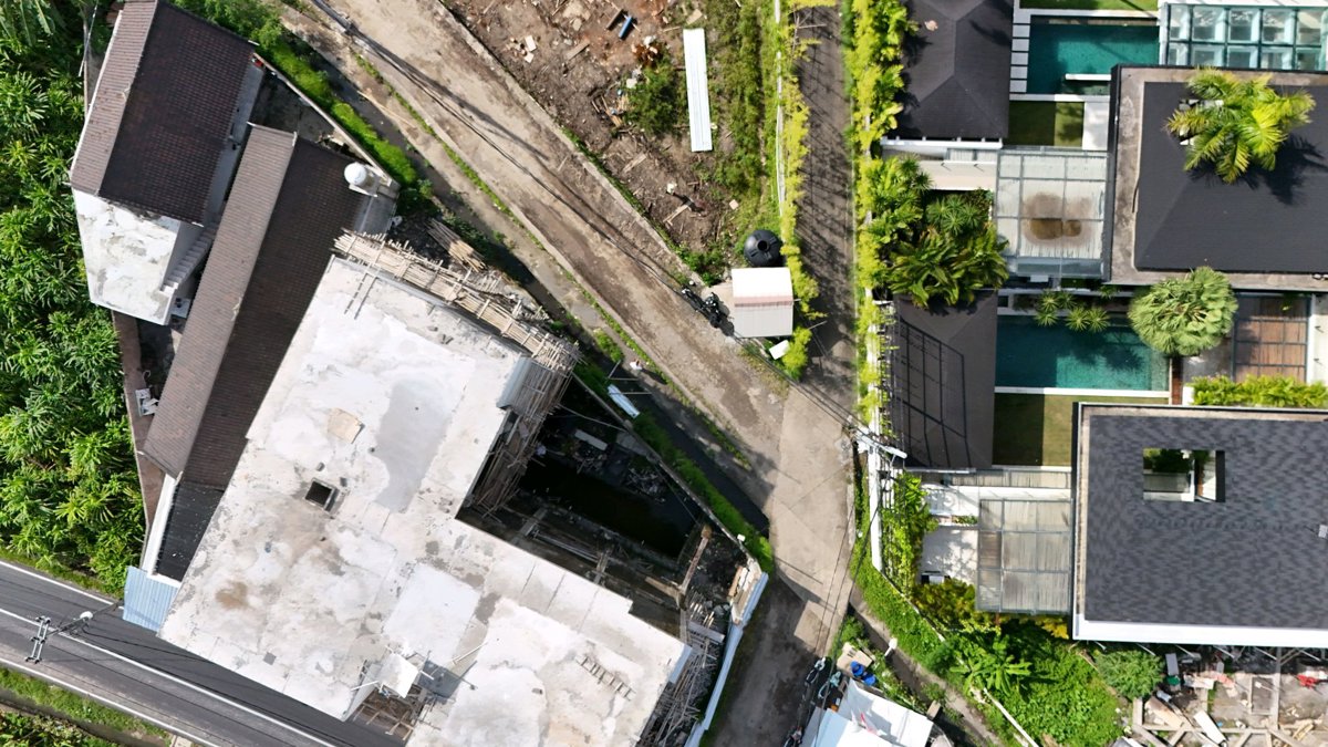 Drone 3d model of Brand New 2BDR Villa Peaceful Ricefield View Zuna in villa zeno arete Aerial drone 3d model in Badung Regency, Bali, ID