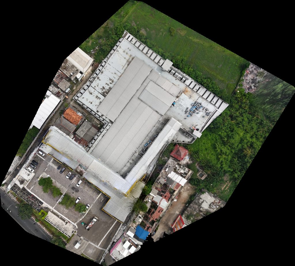 Drone map of Sanei sanitary plumbing Depo Bangunan Aerial drone map in Kota Bekasi, Jawa Barat, ID
