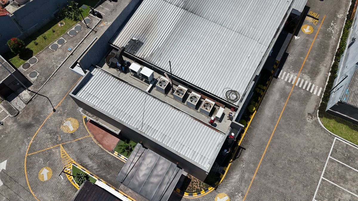 Drone 3d model of McDonald s Antasari Diko art gallery in antasari lampung Aerial drone 3d model in Kota Bandar Lampung, Lampung, ID