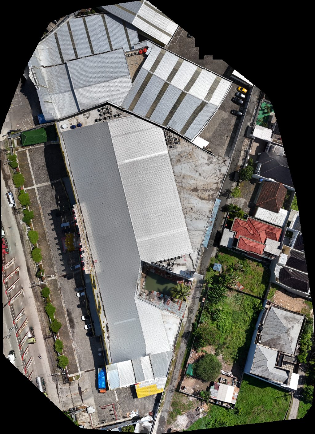 Drone map of Asian paint Kia in honda intimobil lampung Aerial drone map in Kota Bandar Lampung, Lampung, ID