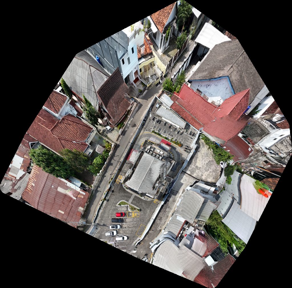 Drone map of McDonald s Kedaton Jl pagar alam Aerial drone map in Kota Bandar Lampung, Lampung, ID