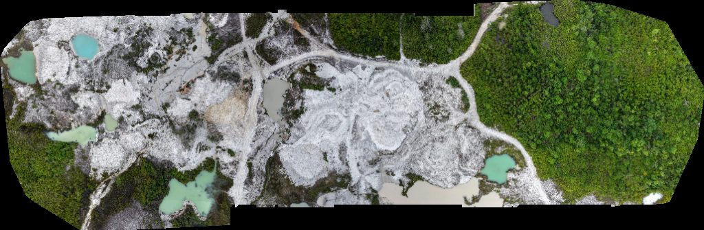 Drone map of Desa Beringin Nanga Kayan Rumah in nanga kayan Aerial drone map in Melawi Regency, West Kalimantan, ID