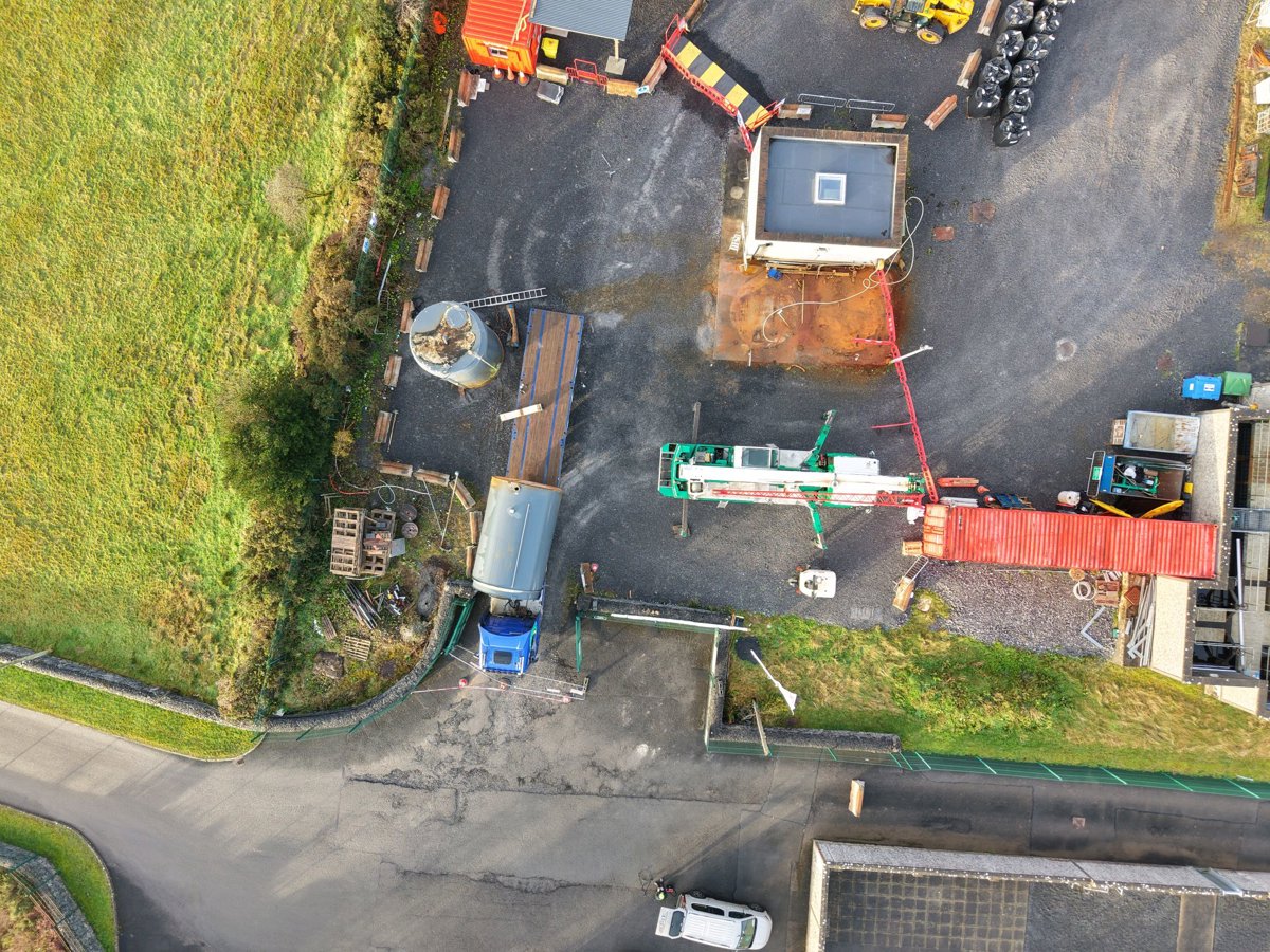 Drone 3d model of Lough Mask WTP Sliabh Árd B in Shanvallyard Aerial drone 3d model in , Mo, IE