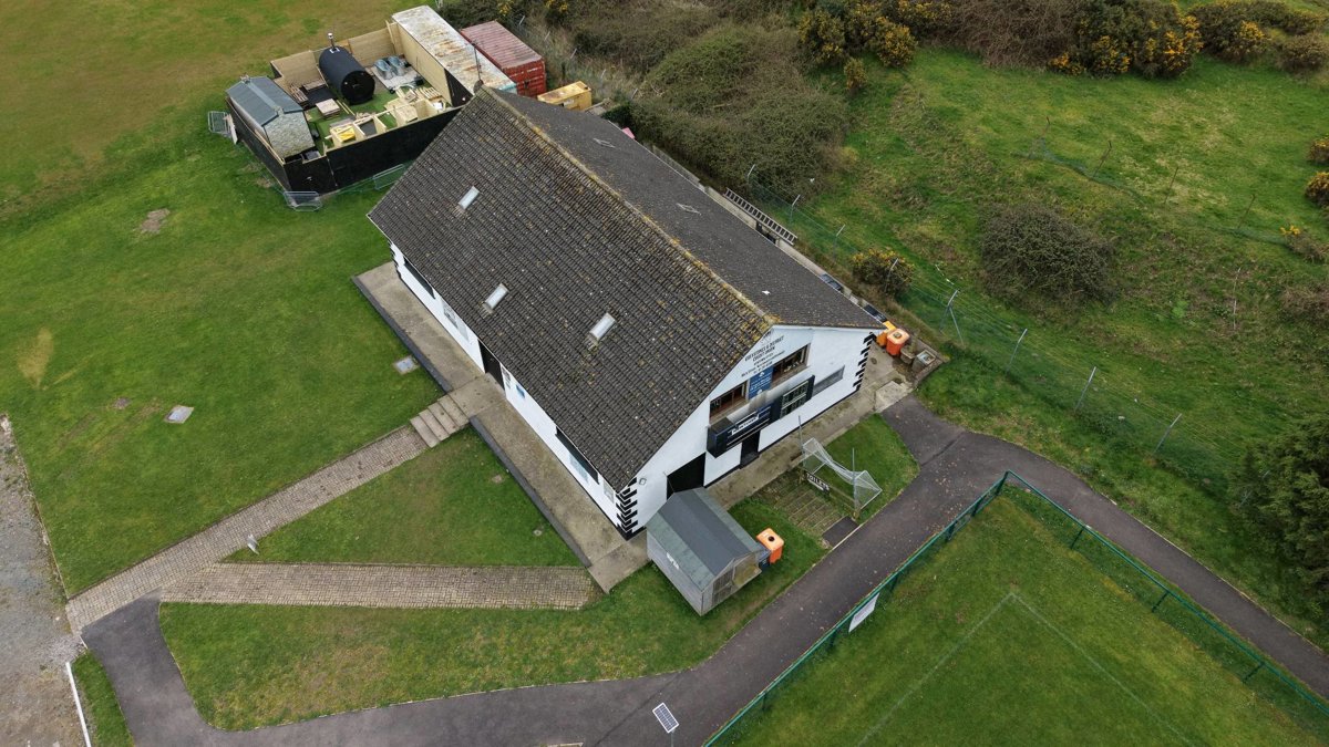 Drone 3d model of Newtown GAA Trudder House in Ballinahinch Lower Aerial drone 3d model in , Ww, IE